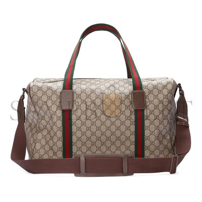 GUCCI MEDIUM DUFFLE BAG WITH WEB 758664 (45.5*29*27cm)